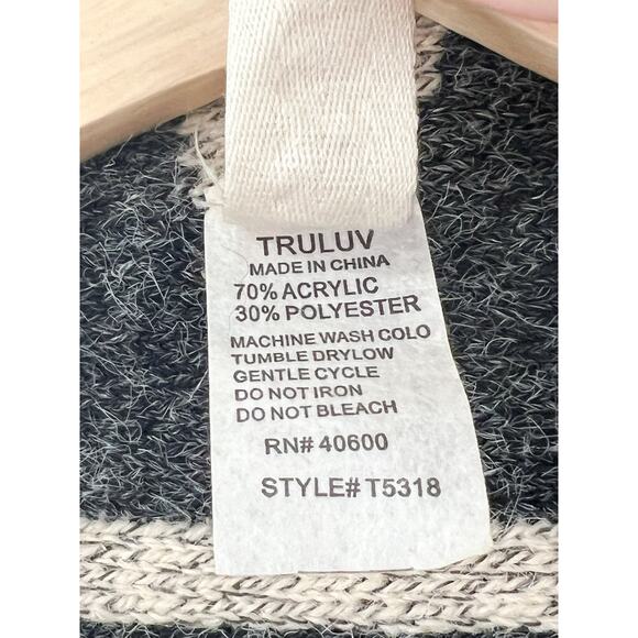 Truluv Aztec Western Knit Fringe Cardigan Vest sz Girls 12 Boho Southwestern - Picture 6 of 6